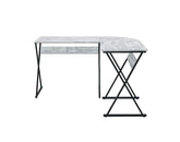 Zafiri Antique White & Black Finish Writing Desk Model 92812 By ACME Furniture